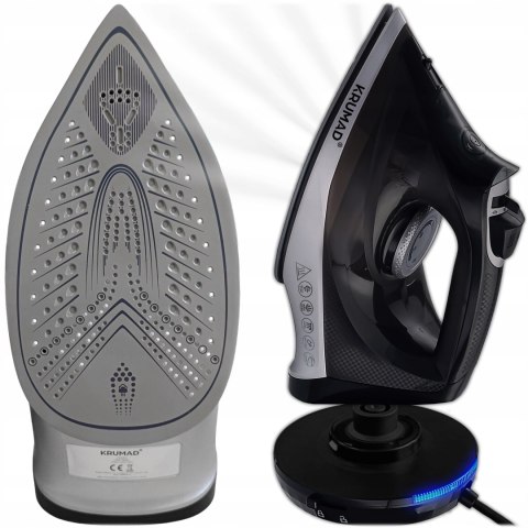 Żelazko Bezprzewodowe Krumad 2600W Ceramiczne Parowe 330Ml Pro Anti-Drip