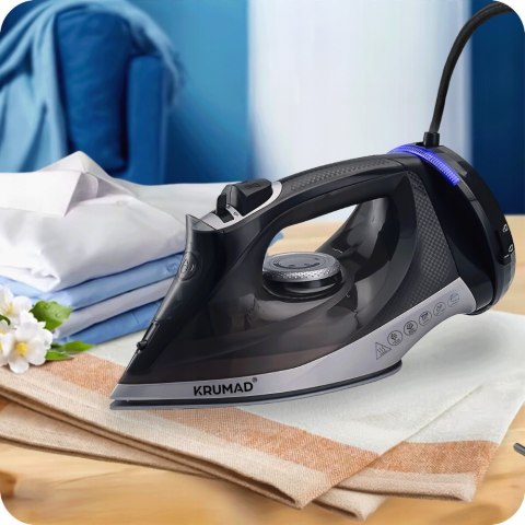 Żelazko Bezprzewodowe Krumad 2600W Ceramiczne Parowe 330Ml Pro Anti-Drip