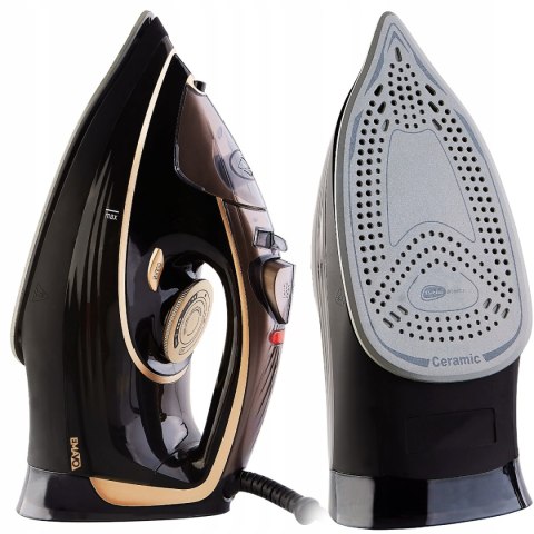 Żelazko Parowe 3000W Ceramiczne 9W1 Anti Drip Auto Stop Strażak