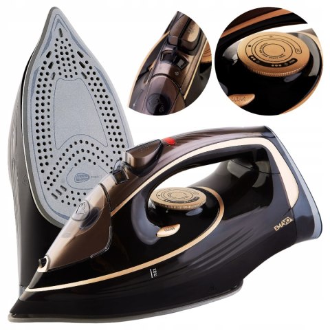 Żelazko Parowe 3000W Ceramiczne 9W1 Anti Drip Auto Stop Strażak