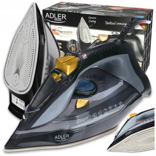 Żelazko Parowe Adler Ręczne Strażak 3000W Ceramic Anti Drip Anti Calc Pro