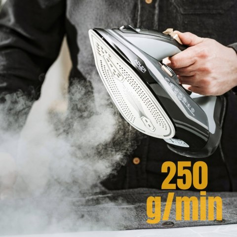 Żelazko Parowe Adler Ręczne Strażak 3000W Ceramic Anti Drip Anti Calc Pro