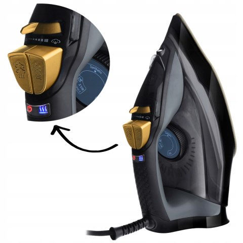 Żelazko Parowe Adler Ręczne Strażak 3000W Ceramic Anti Drip Anti Calc Pro