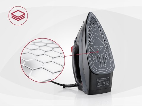 Żelazko Parowe Ceramiczne 2200W 9W1 Anti Calc Drip Auto Stop