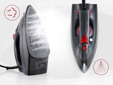 Żelazko Parowe Ceramiczne 2200W 9W1 Anti Calc Drip Auto Stop