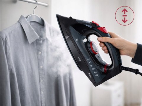 Żelazko Parowe Ceramiczne 2200W 9W1 Anti Calc Drip Auto Stop