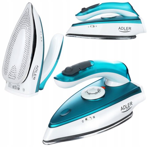 Żelazko Turystyczne Adler 1700W Parowe Składane Steel Sole Compact Pro