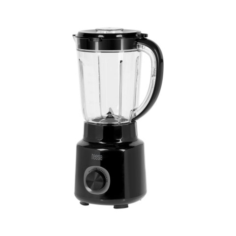 Blender kielichowy Teesa TSA3542B, 500 W, 1,5 l, czarny, 2 prędkości i tryb pulsacyjny