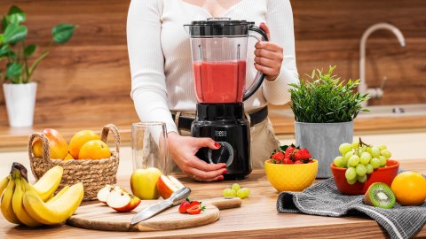 Blender kielichowy Teesa TSA3542B, 500 W, 1,5 l, czarny, 2 prędkości i tryb pulsacyjny