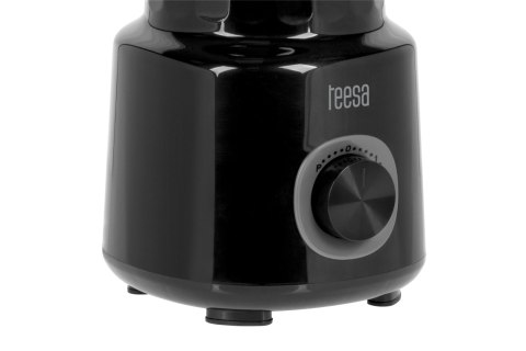 Blender kielichowy Teesa TSA3542B, 500 W, 1,5 l, czarny, 2 prędkości i tryb pulsacyjny