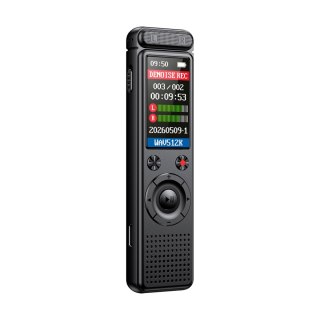 Dyktafon cyfrowy Krüger&Matz KM0950, 8 GB, MP3/WAV, USB-C, aktywacja głosowa i do 50 h pracy