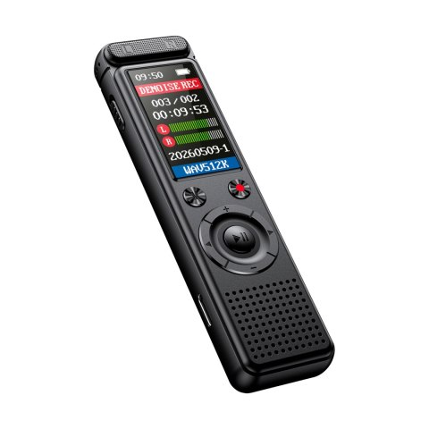Dyktafon cyfrowy Krüger&Matz KM0950, 8 GB, MP3/WAV, USB-C, aktywacja głosowa i do 50 h pracy