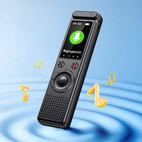 Dyktafon cyfrowy Krüger&Matz KM0950, 8 GB, MP3/WAV, USB-C, aktywacja głosowa i do 50 h pracy