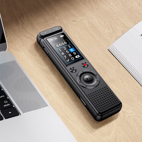 Dyktafon cyfrowy Krüger&Matz KM0950, 8 GB, MP3/WAV, USB-C, aktywacja głosowa i do 50 h pracy