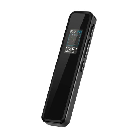 Dyktafon cyfrowy Krüger&Matz KM0951, 8 GB, MP3/WAV, USB-C, aktywacja głosowa i wyświetlacz LCD