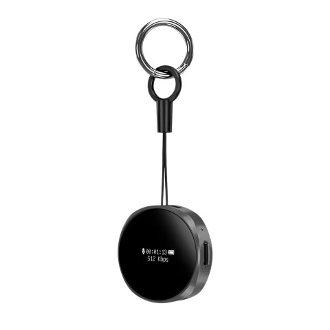 Dyktafon cyfrowy Krüger&Matz KM0952, 8 GB, WAV, OLED, aktywacja głosowa i pilot przewodowy