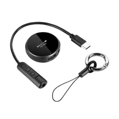 Dyktafon cyfrowy Krüger&Matz KM0952, 8 GB, WAV, OLED, aktywacja głosowa i pilot przewodowy
