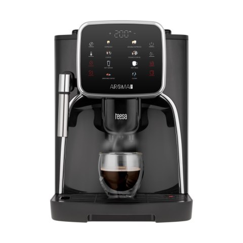 Ekspres automatyczny Teesa Aroma 750 TSA4012, stalowy młynek, 19 bar, 1,8 l, spieniacz mleka