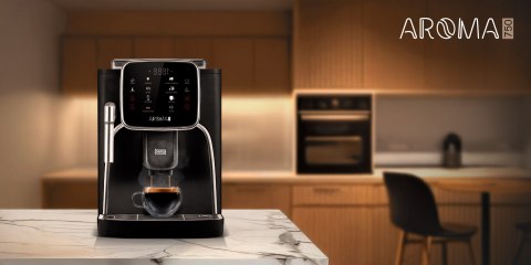 Ekspres automatyczny Teesa Aroma 750 TSA4012, stalowy młynek, 19 bar, 1,8 l, spieniacz mleka
