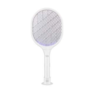 Elektryczna łapka i lampka na owady Teesa TSA0212 2w1, UV 395 nm, akumulator 1200 mAh, USB-C, biała