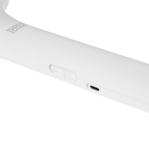 Elektryczna łapka i lampka na owady Teesa TSA0212 2w1, UV 395 nm, akumulator 1200 mAh, USB-C, biała