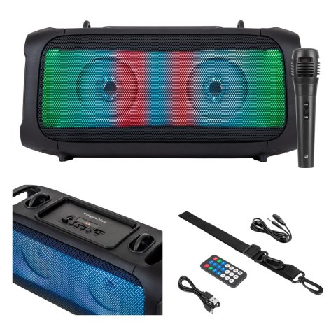 Głośnik Bluetooth Krüger&Matz Music Box GO KM0559, 8 W, mikrofon, FM, USB, microSD i TWS