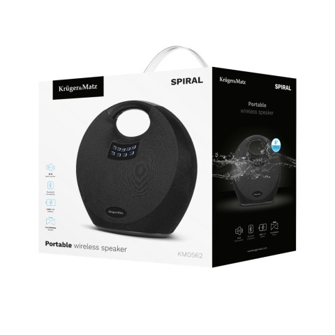 Głośnik Bluetooth Krüger&Matz Spiral KM0562, 36 W, IPX4, TWS, AUX i pilot zdalnego sterowania