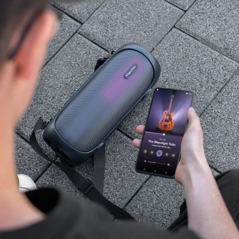 Głośnik Bluetooth Krüger&Matz Street XL KM0566, czarny, 30 W, IPX5, RGB, FM i TWS
