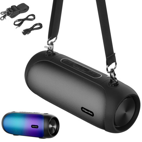 Głośnik Bluetooth Krüger&Matz Street XL KM0566, czarny, 30 W, IPX5, RGB, FM i TWS