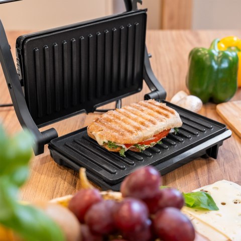 Grill elektryczny Teesa TSA3234, 1000 W, do panini, 3 pozycje grillowania, tacka ociekowa