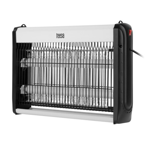 Lampa owadobójcza UV Teesa TSA0210, 20 W, 2 × 10 W, zasięg do 80 m², wyjmowana tacka