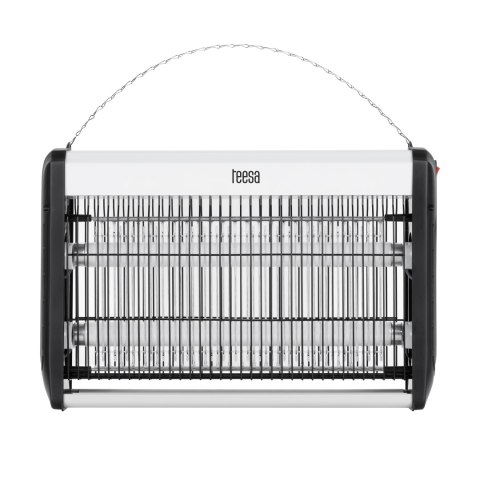 Lampa owadobójcza UV Teesa TSA0210, 20 W, 2 × 10 W, zasięg do 80 m², wyjmowana tacka