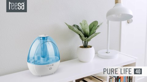 Nawilżacz ultradźwiękowy Teesa PURE LIFE 40 TSA8063, 1,8 l, 12 W, 2 tryby, do 120 ml/h