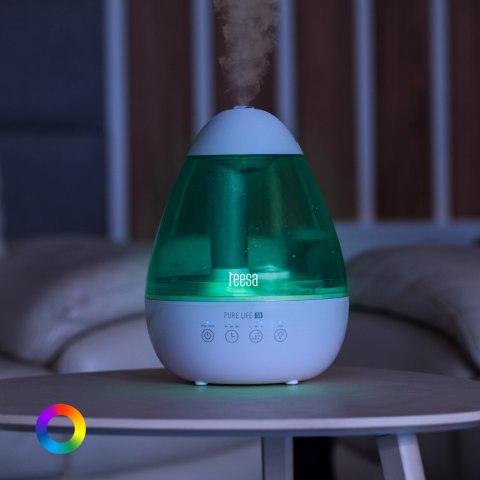 Nawilżacz ultradźwiękowy Teesa Pure Life 50 TSA8064, 2,2 l, 25 W, dyfuzor zapachowy, podświetlenie