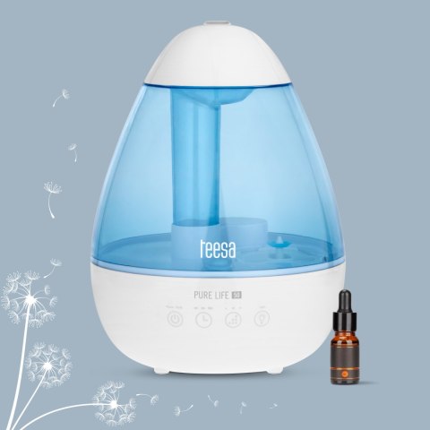 Nawilżacz ultradźwiękowy Teesa Pure Life 50 TSA8064, 2,2 l, 25 W, dyfuzor zapachowy, podświetlenie