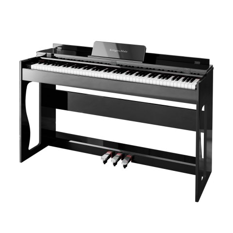 Pianino cyfrowe Krüger&Matz KMDP-135-BK, czarne, 88 klawiszy, 380 barw, 256 głosów i 3 pedały