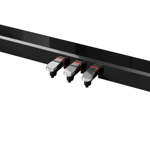 Pianino cyfrowe Krüger&Matz KMDP-135-BK, czarne, 88 klawiszy, 380 barw, 256 głosów i 3 pedały