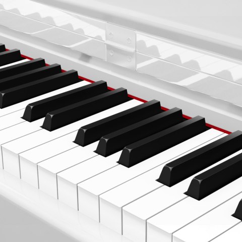 Pianino cyfrowe Krüger&Matz KMDP-135-WH, białe, 88 klawiszy, 380 barw, 256 głosów i 3 pedały