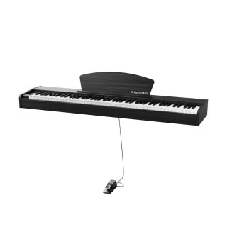 Pianino cyfrowe Krüger&Matz KMDP-45-BK, czarne, 88 klawiszy, 128 głosów, Bluetooth i pedał sustain