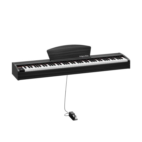 Pianino cyfrowe Krüger&Matz KMDP-45-BK, czarne, 88 klawiszy, 128 głosów, Bluetooth i pedał sustain