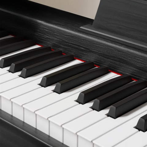 Pianino cyfrowe Krüger&Matz KMDP-45P-BK, czarne, z nogami podstawy, 88 klawiszy i 192 głosy