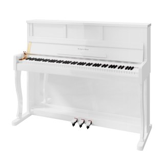 Pianino cyfrowe Krüger&Matz KMDP-755-WH, białe, 88 klawiszy, 256 głosów, 3 pedały i Bluetooth