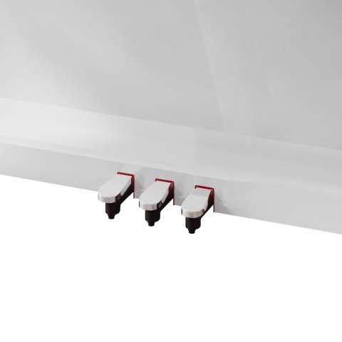 Pianino cyfrowe Krüger&Matz KMDP-755-WH, białe, 88 klawiszy, 256 głosów, 3 pedały i Bluetooth