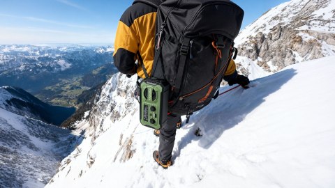 Radio solarne Krüger&Matz KM0837 AM/FM, powerbank 10000 mAh, dynamo, latarka, lampka i SOS