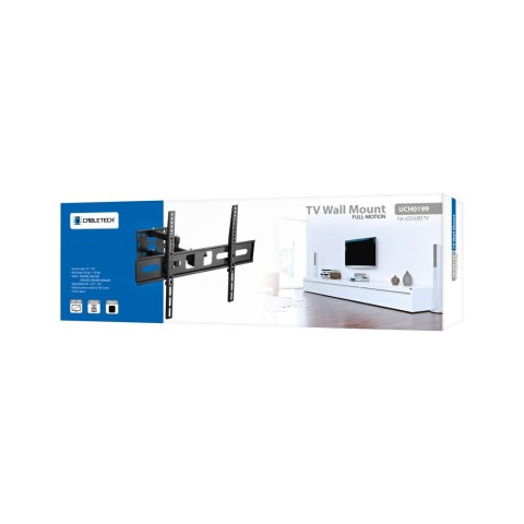 Ruchomy uchwyt ścienny Cabletech UCH0199-1 do TV 37-70 cali, VESA do 600×400, do 35 kg