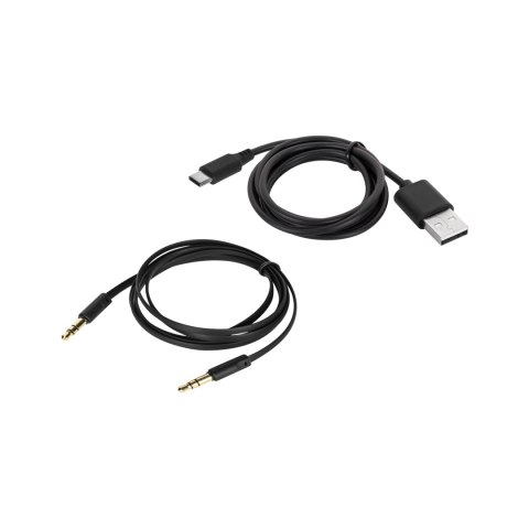Słuchawki nauszne Krüger&Matz F3A KM0663, Bluetooth 5.0, ANC, mikrofon, USB-C i AUX