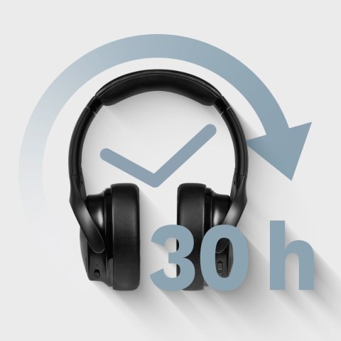 Słuchawki nauszne Krüger&Matz F3A KM0663, Bluetooth 5.0, ANC, mikrofon, USB-C i AUX