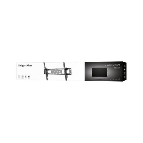 Uchylny uchwyt ścienny Krüger&Matz KM1306 do TV 60-100 cali, VESA do 900×600, do 75 kg