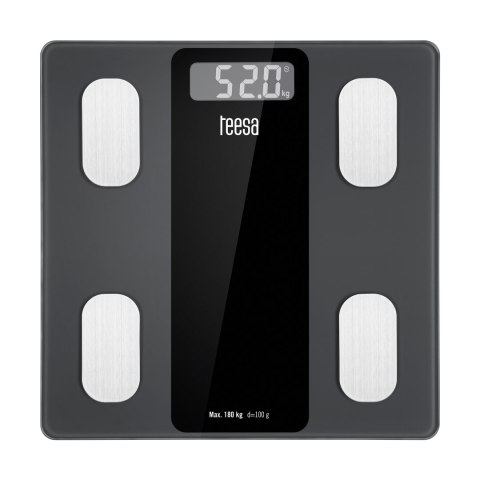 Waga analityczna Teesa TSA0813 Body Analyser, Bluetooth, Fitdays, do 180 kg, dokładność 0,05 kg