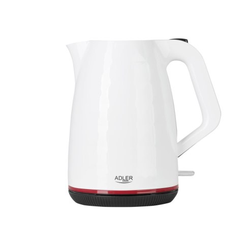Adler AD1277W czajnik elektryczny 1,7 l, biały, 2200 W, obrotowa podstawa 360°